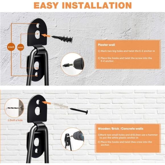 Garage Hooks Heavy Duty - 11 Inch Large Wall Mount Storage Hanger, 4 Pack - Picture 7 of 8